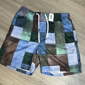 OUKU Mens Swim Trunks Shorts Sz X-Large Inseam 9" Inches Drawstrings Beach Surf